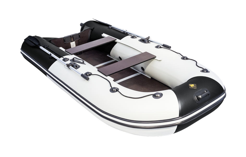 Моторная лодка Ривьера Компакт 3200 СК "Комби" светло-серый/черный