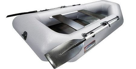 Моторно-гребная надувная лодка Хантер 250 МЛ серый