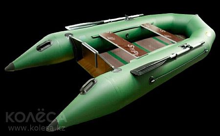 Моторная лодка ПВХ Гелиос-33МК Зеленая (330 см)