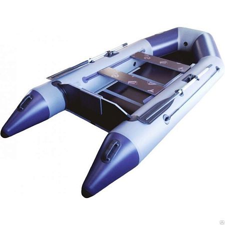 Моторная лодка ПВХ Гелиос-30МК Серо-Синяя (300 см)