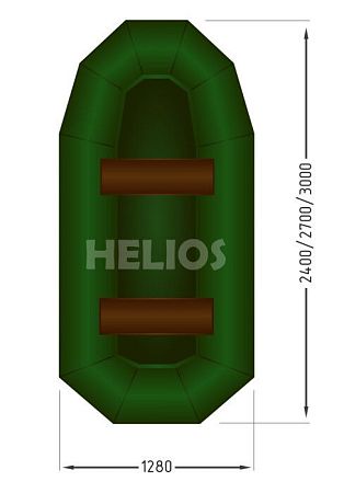 Моторно-гребная лодка ПВХ Гелиос-24 (240 см)