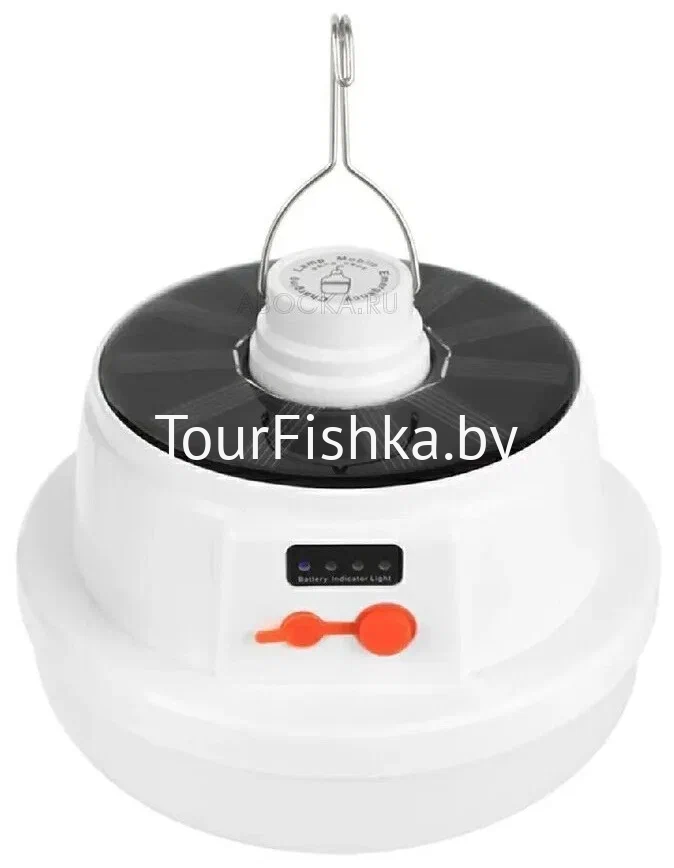 Фонарь кемпинговый подвесной YD-1358 аккумуляторный на солнечной батарее