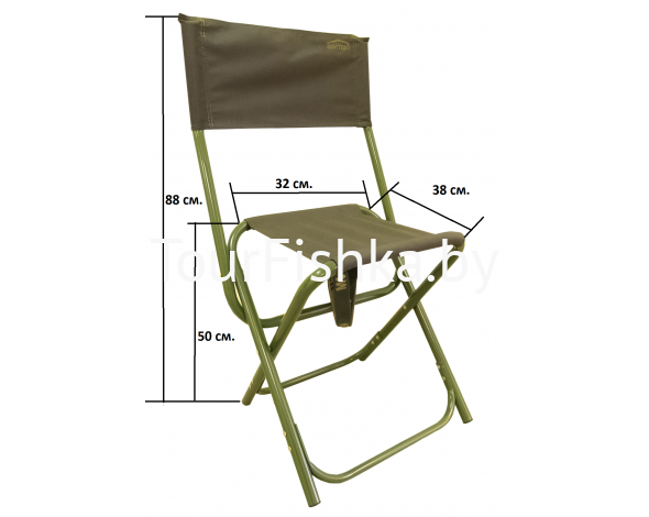 Стул складной большой со спинкой Комфорт
