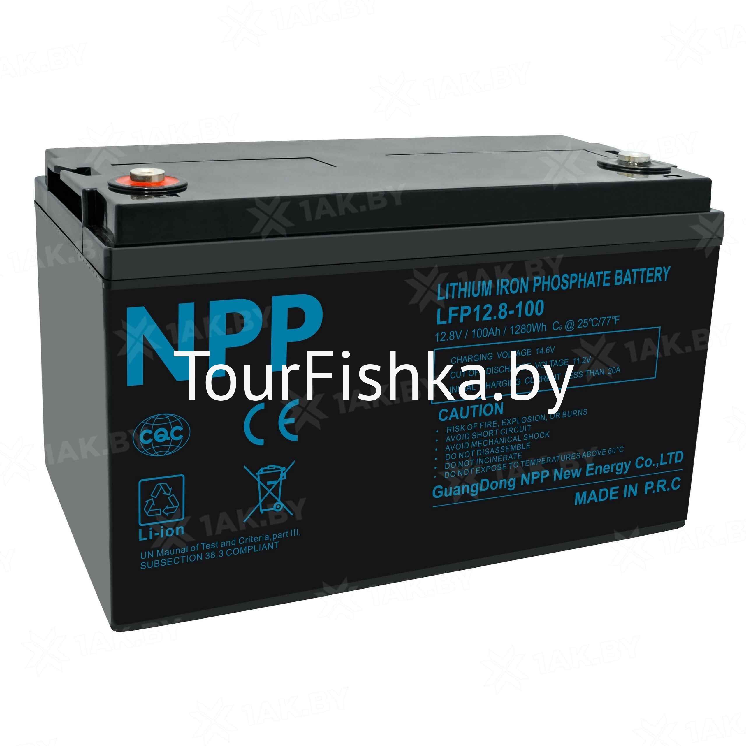 Аккумулятор лодочный NPP LiFePO4 12.8 V, 100 Ah (100A)