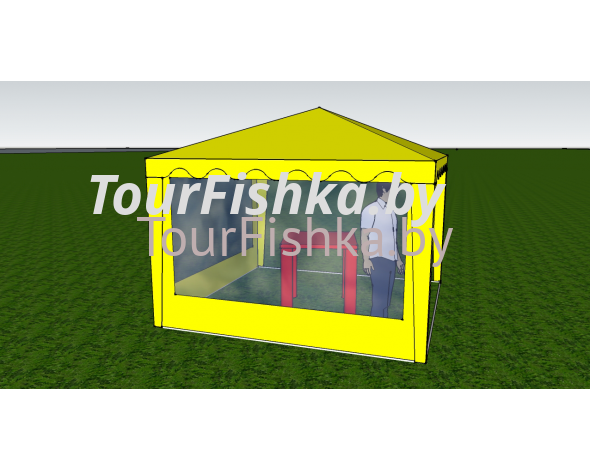 Стенка с окном 2,5х2,0 (к шатру-беседке 2,5х2,5 и 5,0х2,5)