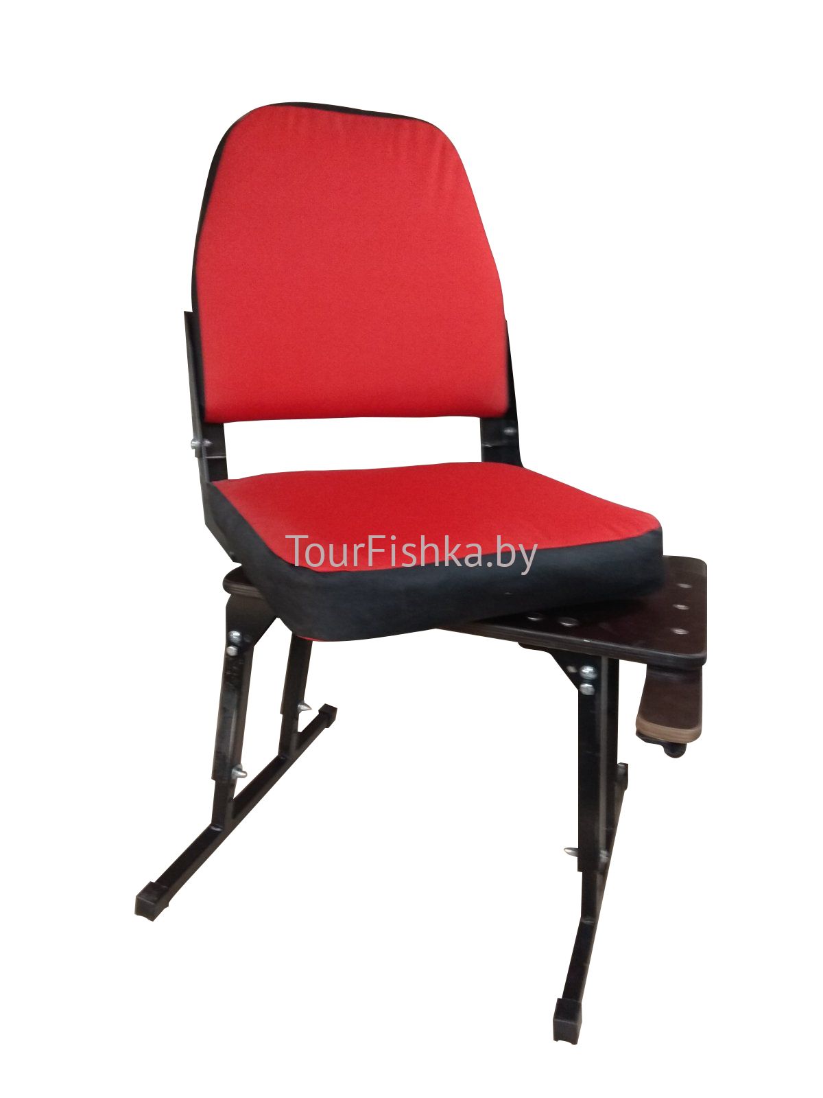 Сиденье лодочное береговое универсальное поворотное складное со стойкой телескопической и усиленным подшипником до 150 кг. 