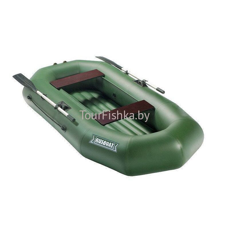 Моторно-гребная лодка ПВХ Rusboat 260НД надувное дно (2 места)