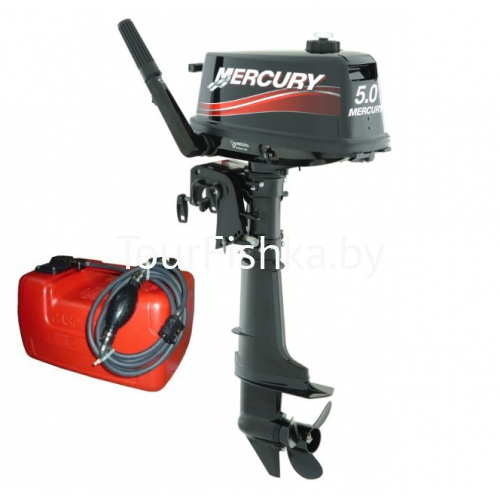 Лодочный мотор Mercury ME 5 M 2-тактный + Бак QuickSilver