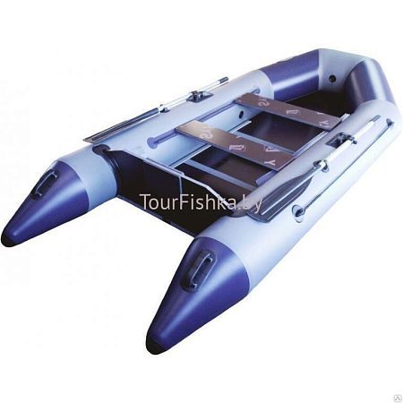 Моторная лодка ПВХ Гелиос-30МК Серо-Синяя (300 см)