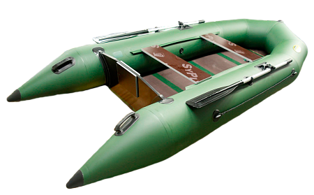 Моторная  лодка ПВХ Гелиос-30МК Зеленая (300 см)